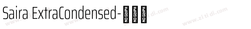 Saira ExtraCondensed字体转换